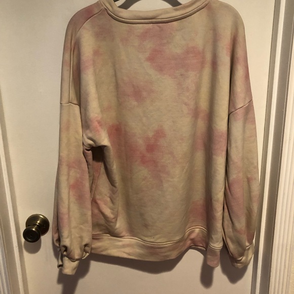 Tie dye print Balloon sleeved oversize sweatshirt - Picture 4 of 4